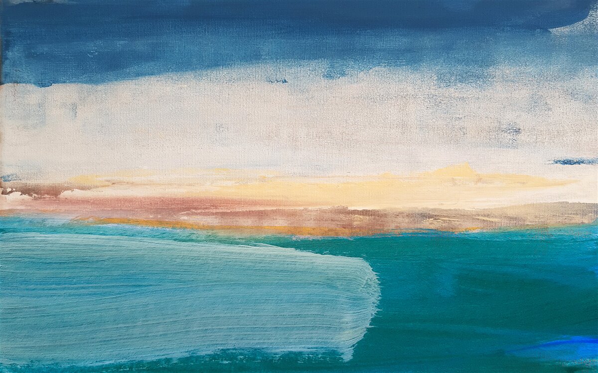 Fotobehang verfstreken in verschillende kleuren