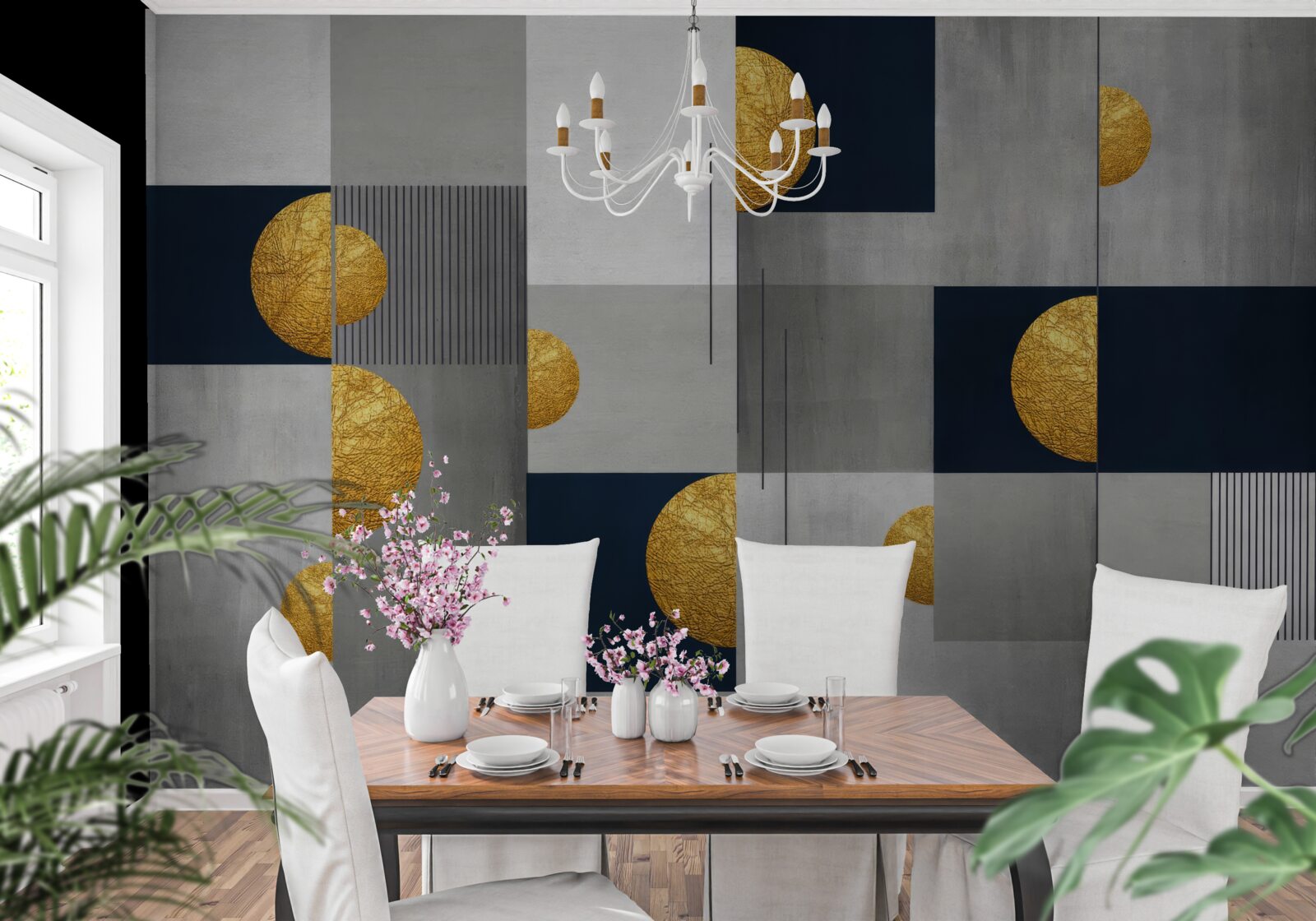 Fotobehang abstracte stijl achtergrond