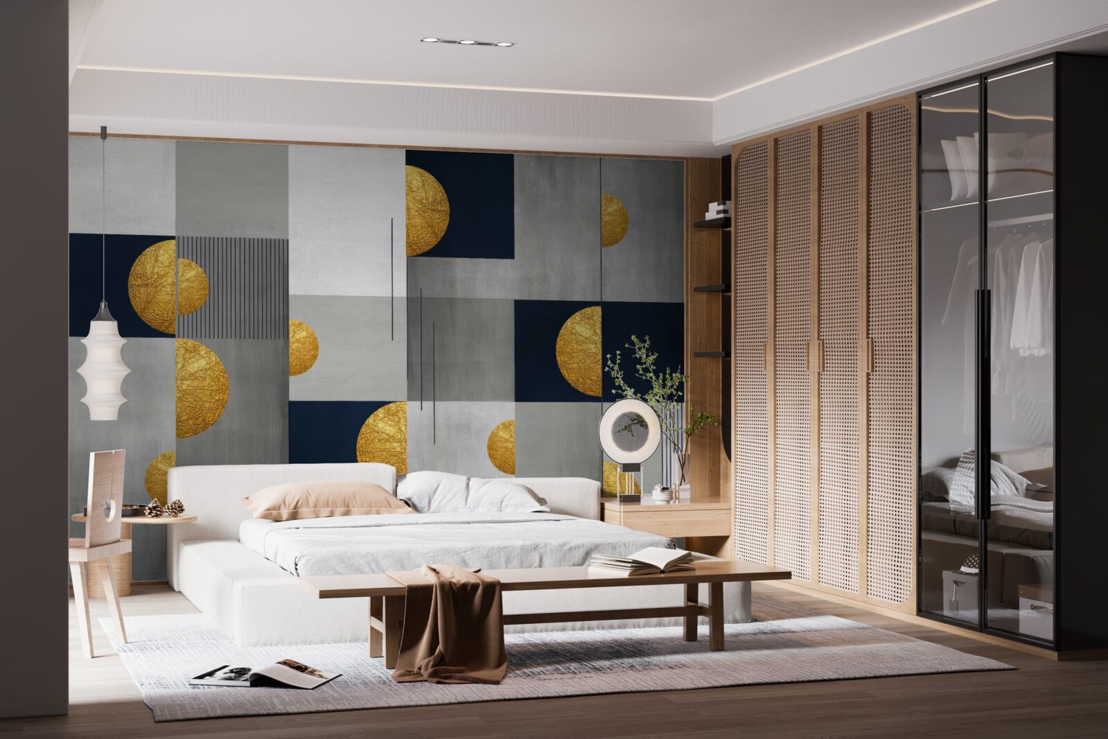 Fotobehang abstracte stijl achtergrond