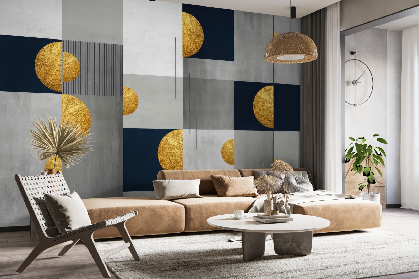 Fotobehang abstracte stijl achtergrond