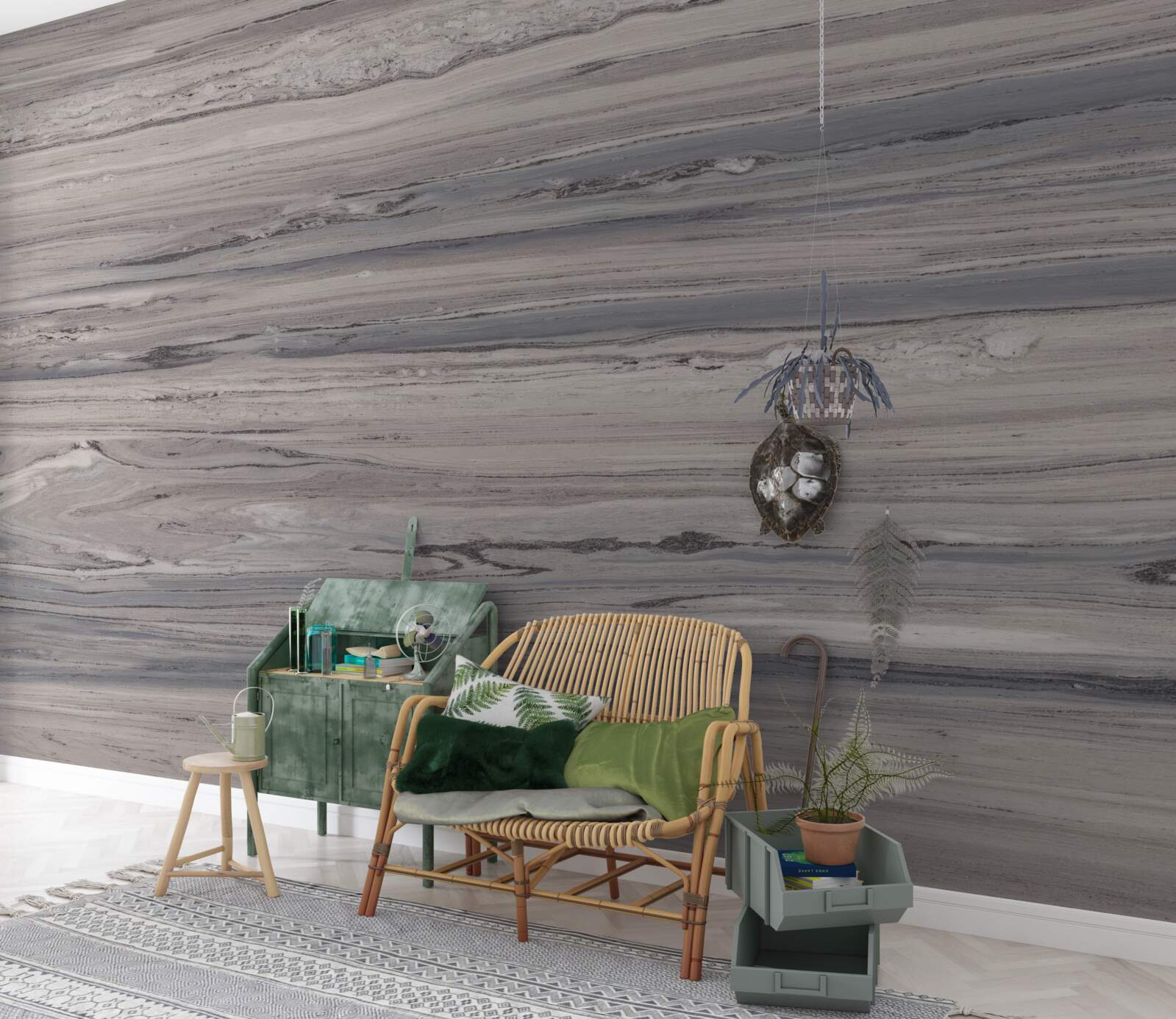 Fotobehang ondervloer voor laminaat