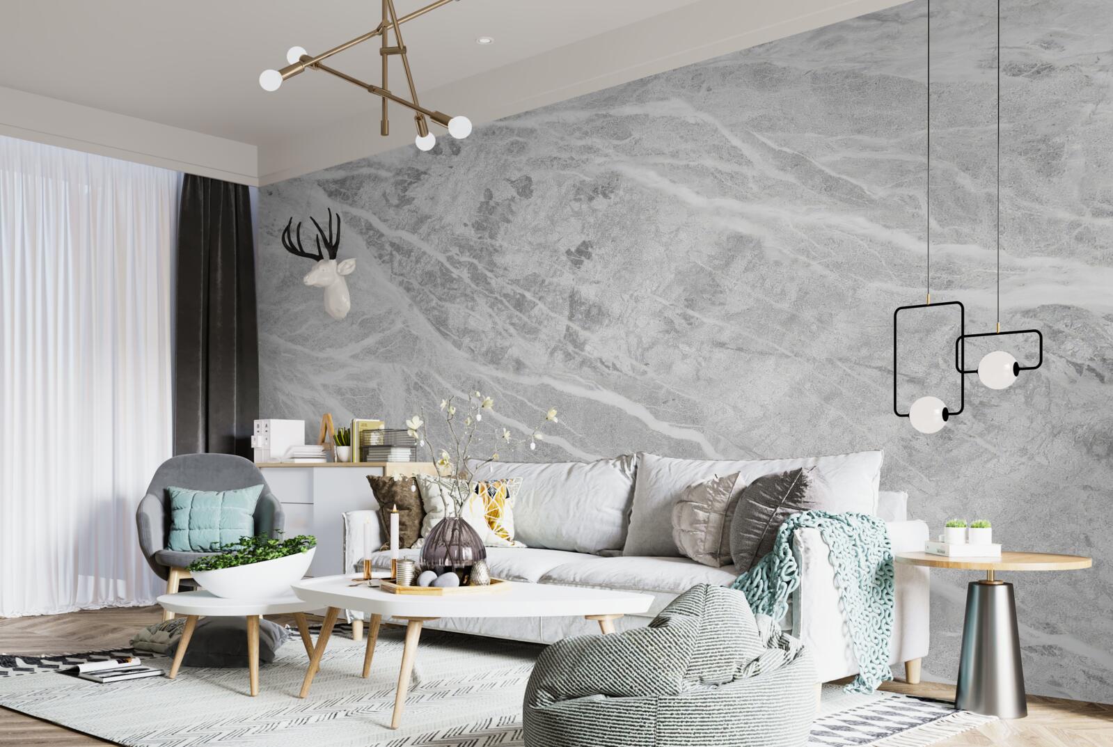 Fotobehang grijs marmeren achtergrond