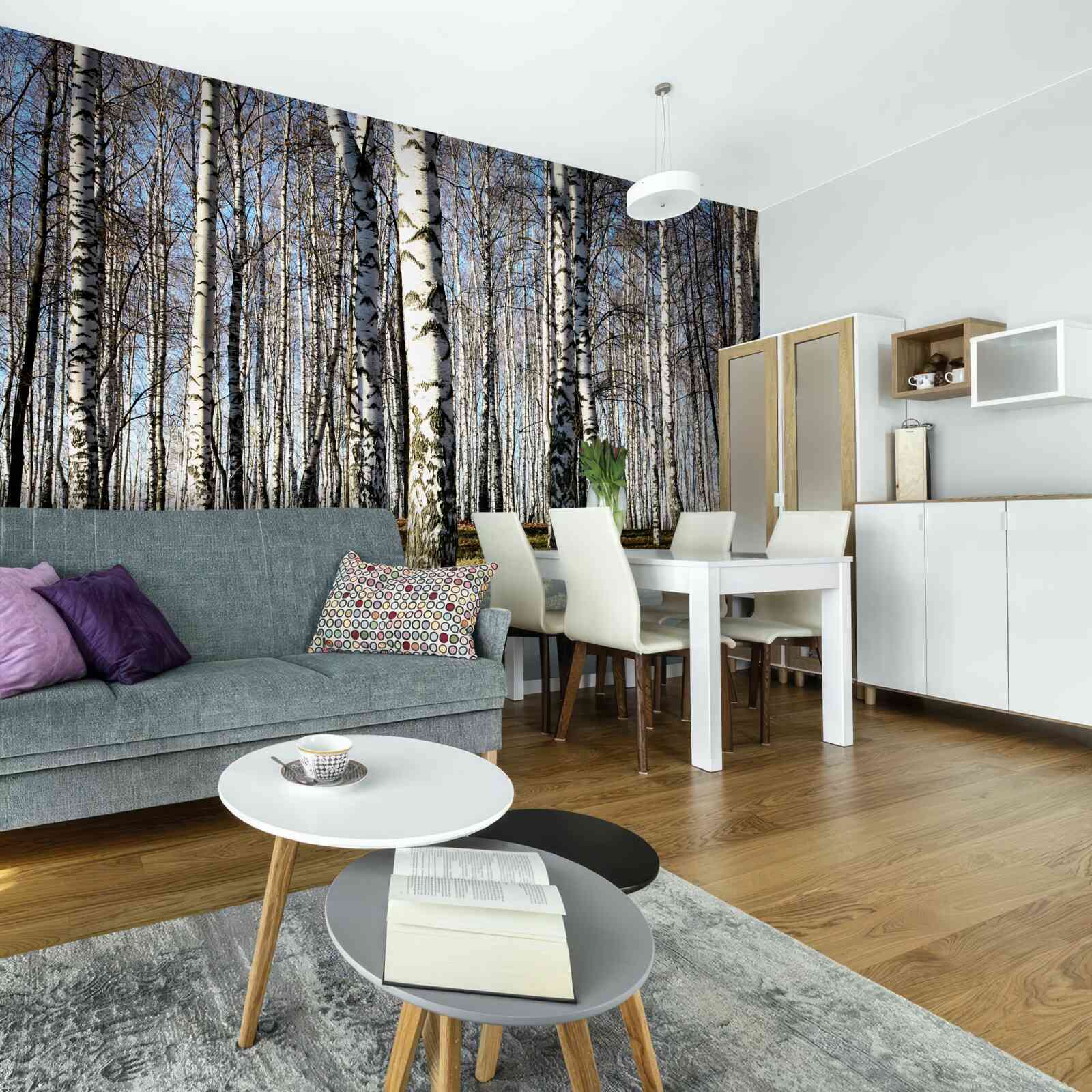 Fotobehang de bladeren zijn van de bomen gevallen