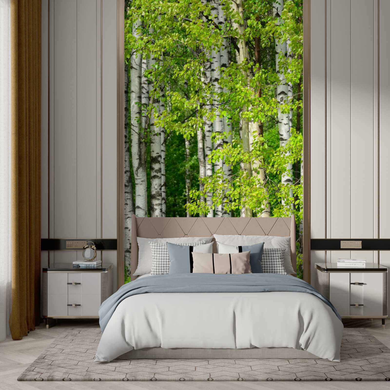 Fotobehang berkenbos