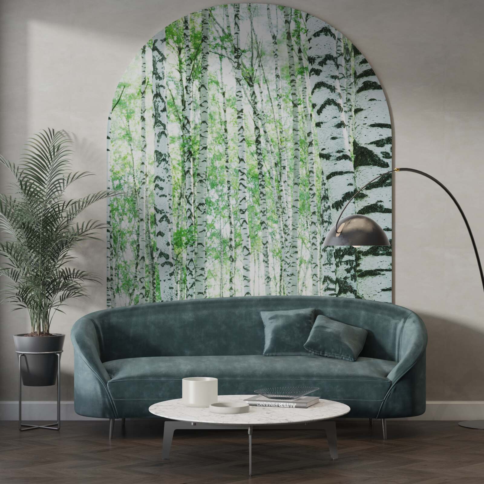 Fotobehang lichte berken