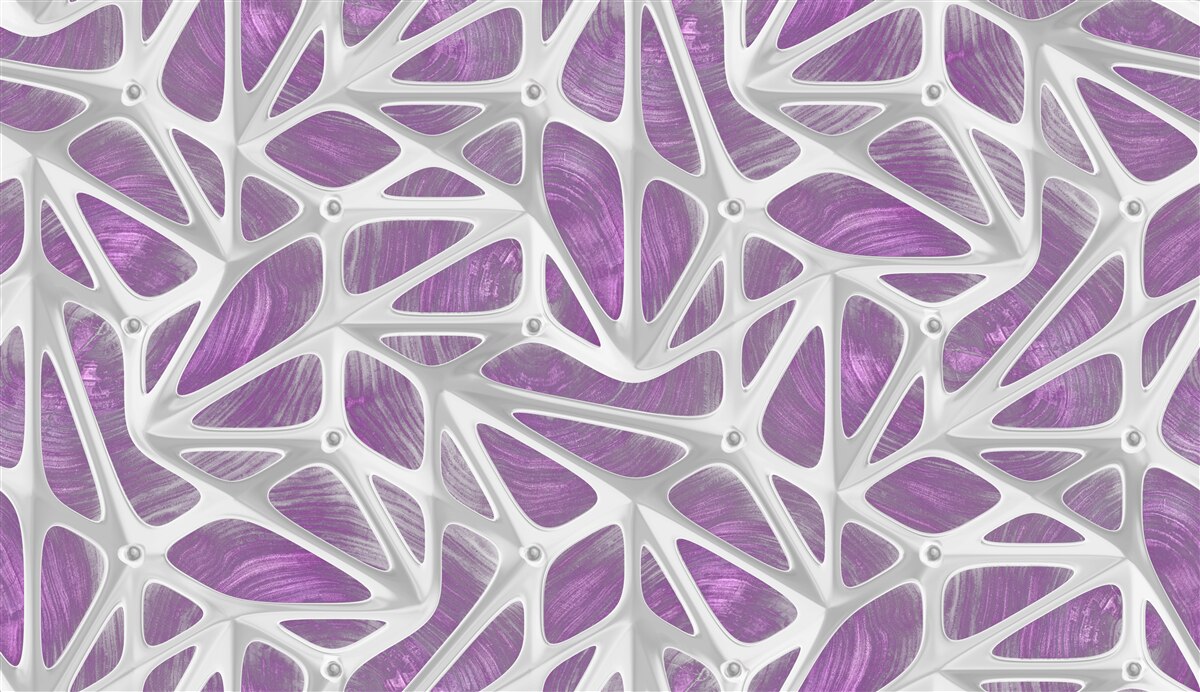Fotobehang ontwerpen in wit en paars