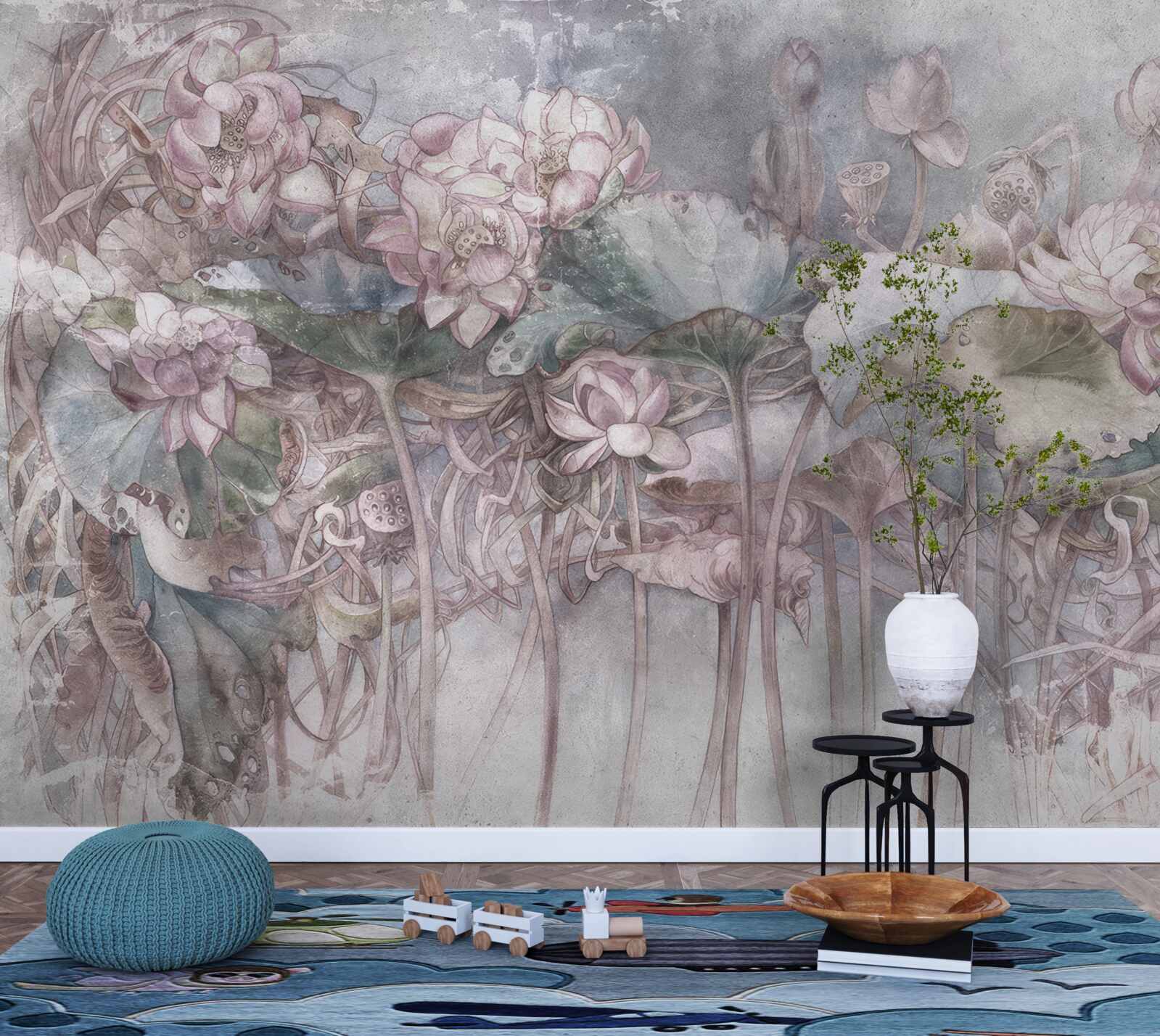 Fotobehang getoonde exotische planten