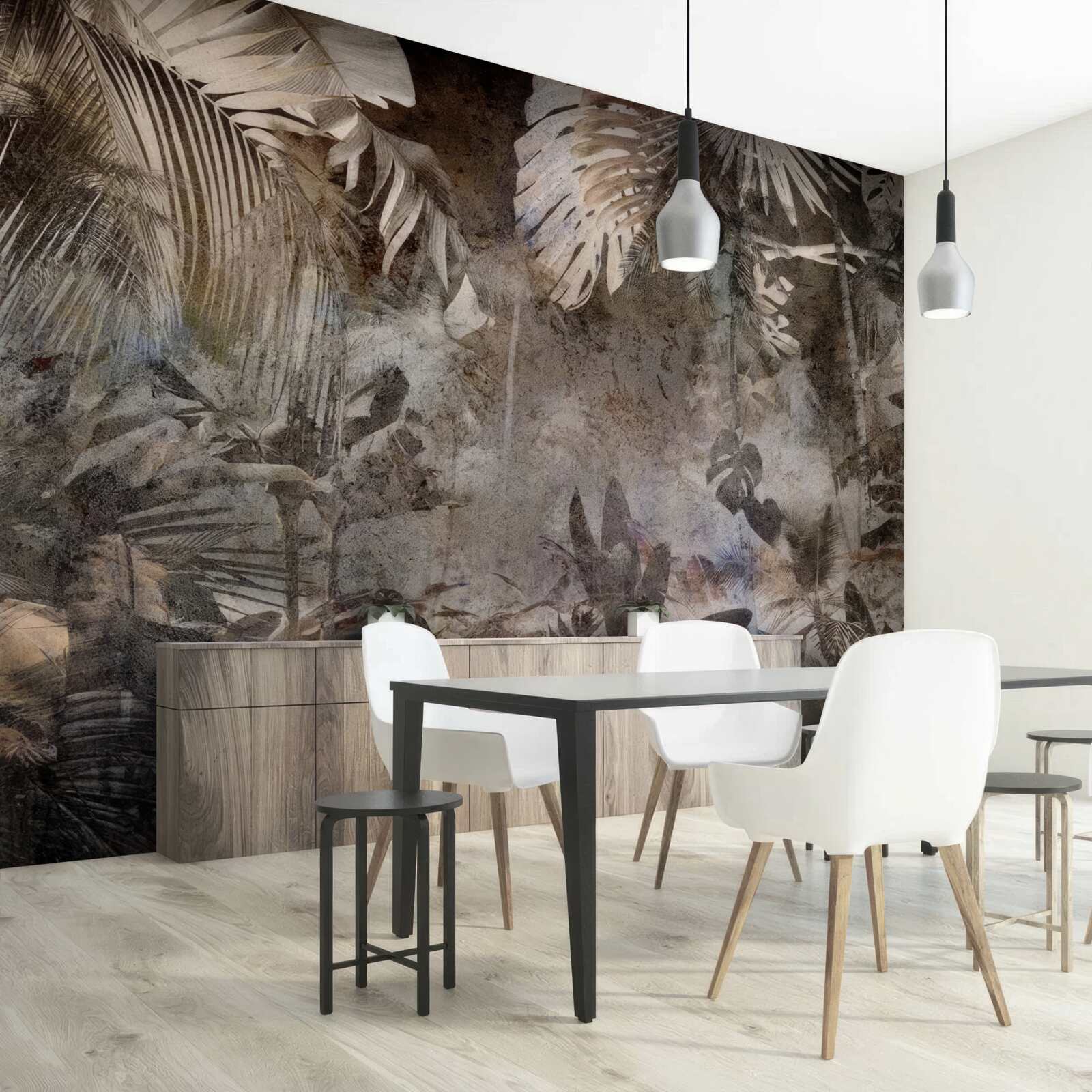 Fotobehang bladachtergrond