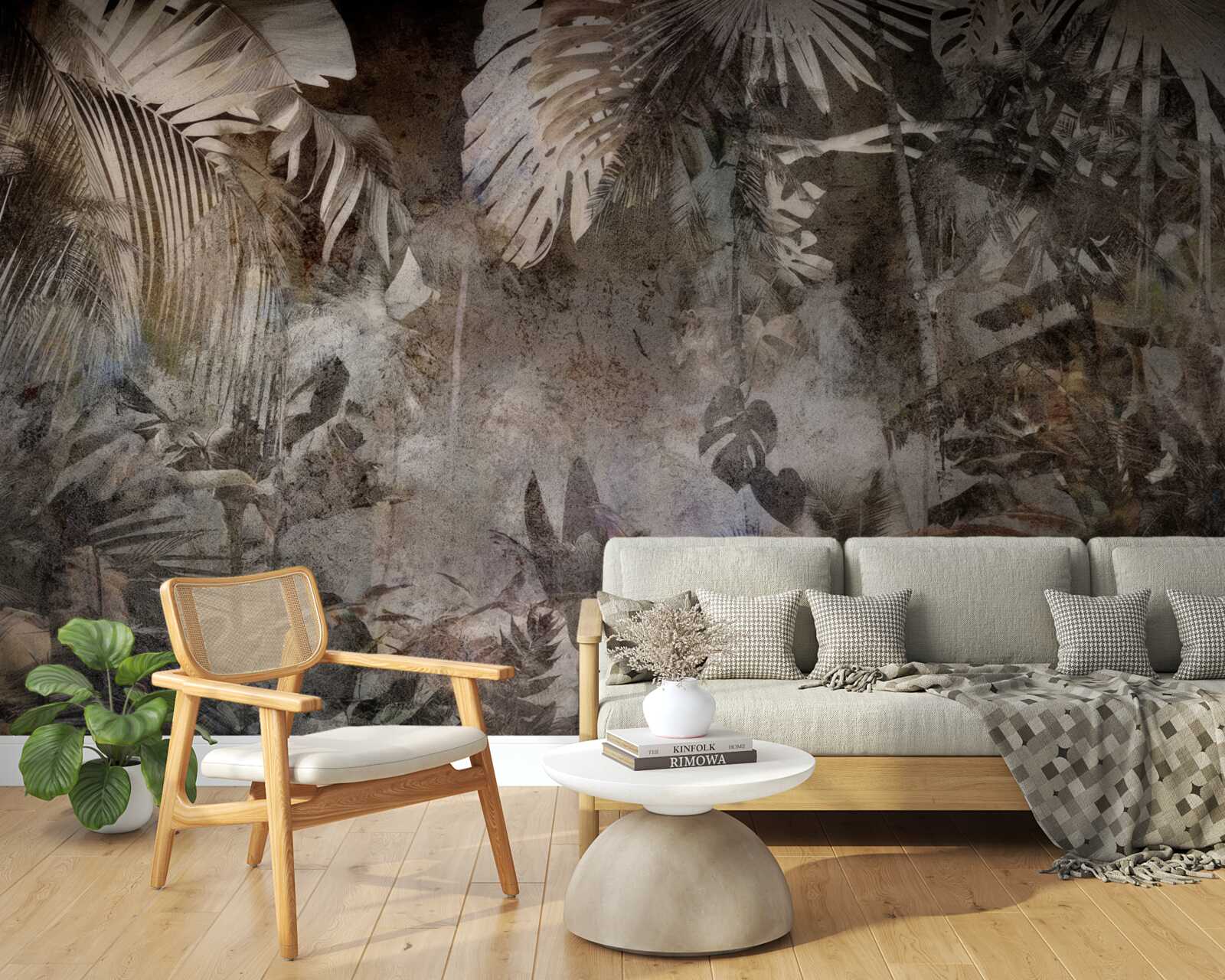 Fotobehang bladachtergrond