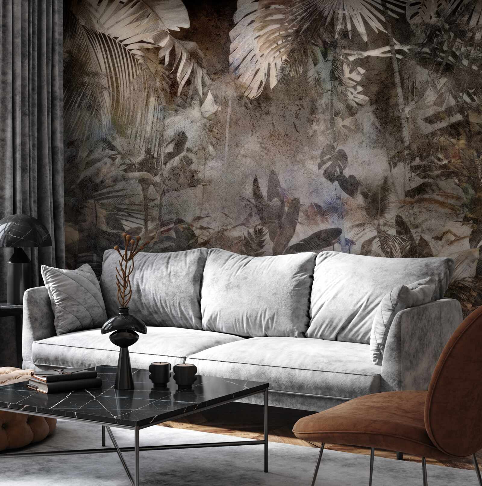 Fotobehang bladachtergrond