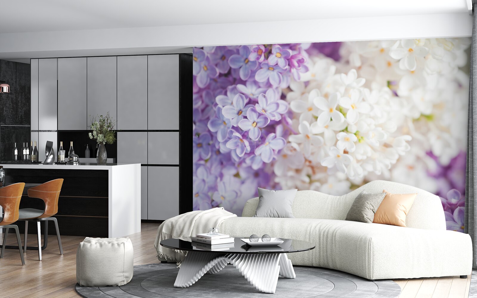 Fotobehang seringen in bloei in de lente