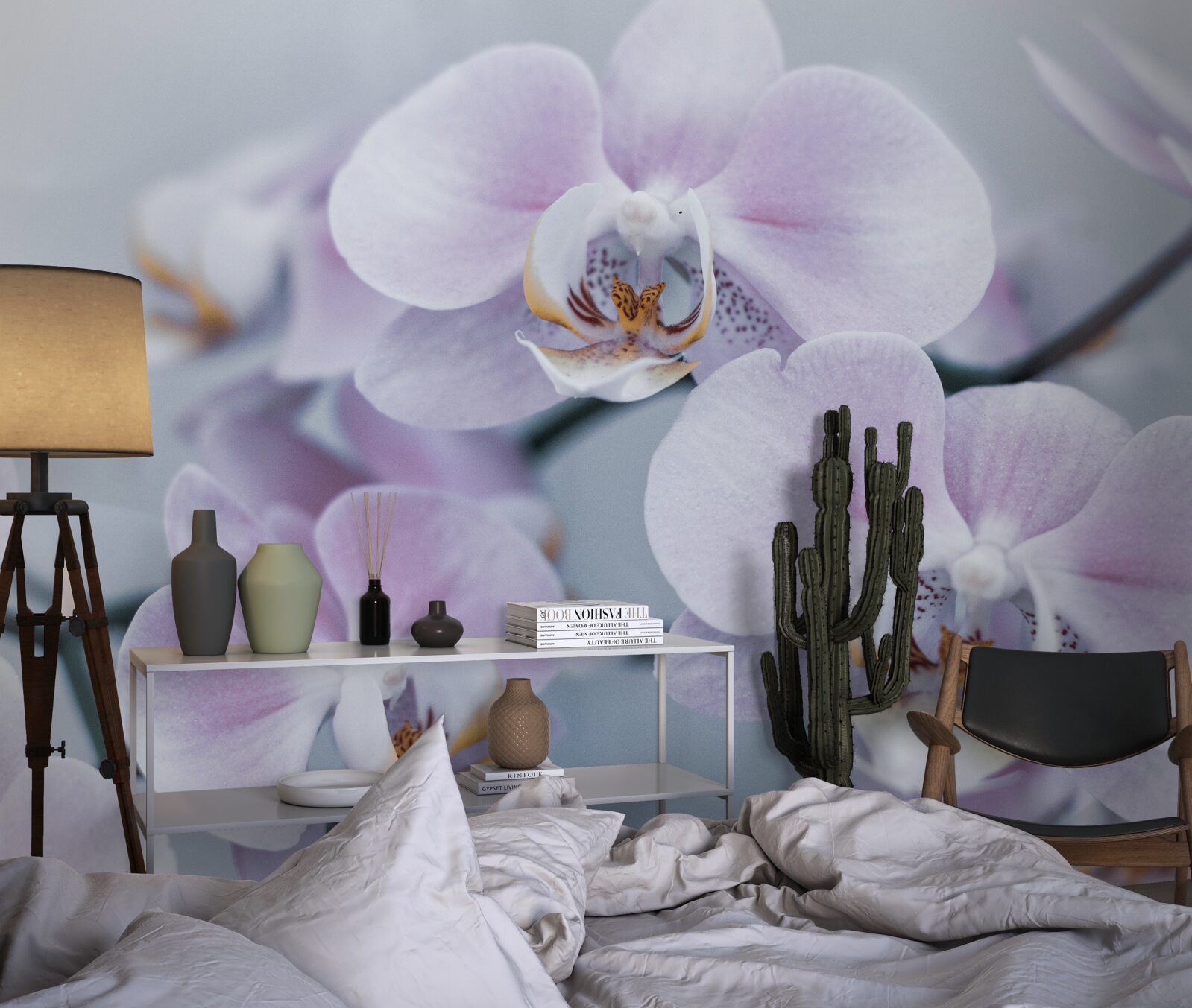 Fotobehang grote orchidee bloemen
