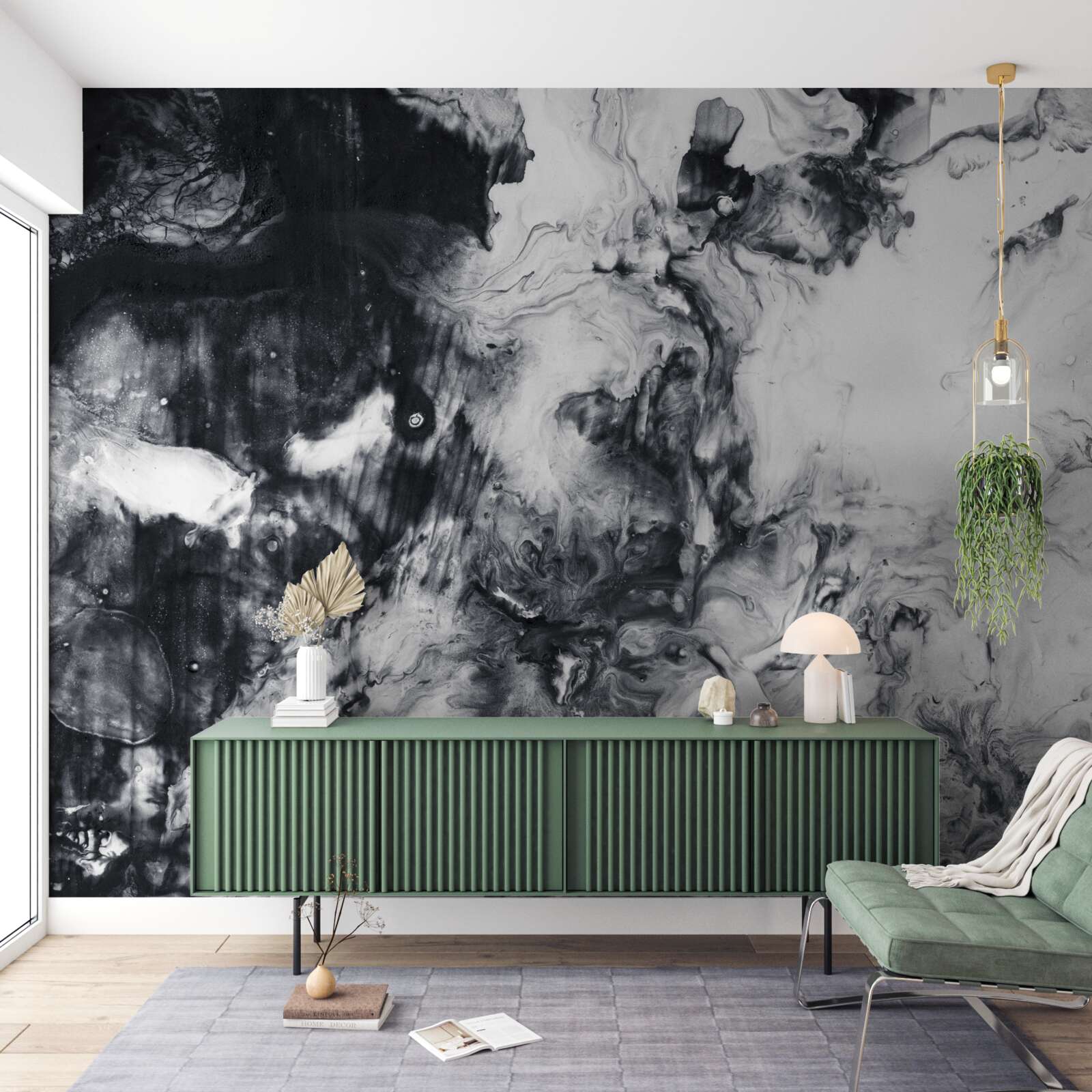 Fotobehang vage monochrome tinten