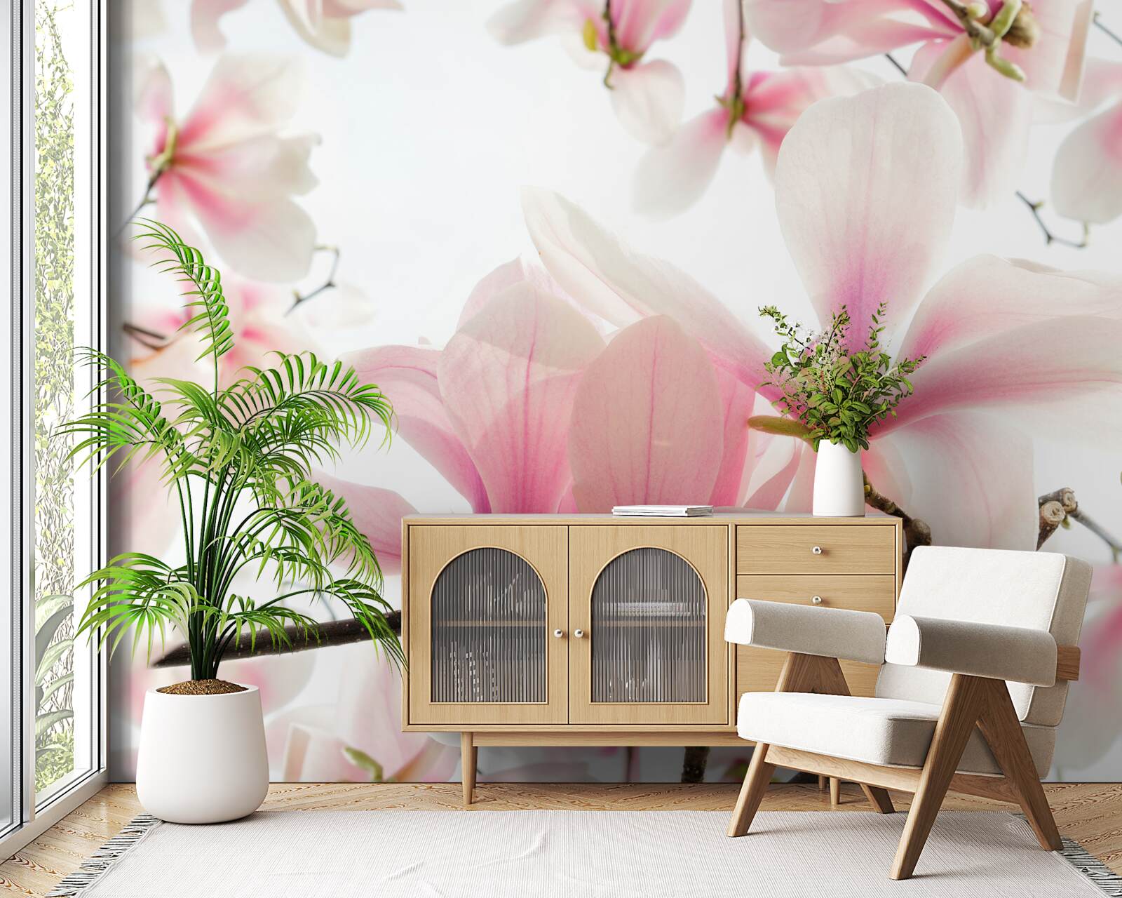 Fotobehang magnolia's in bloei