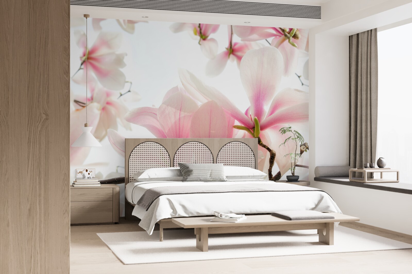 Fotobehang magnolia's in bloei