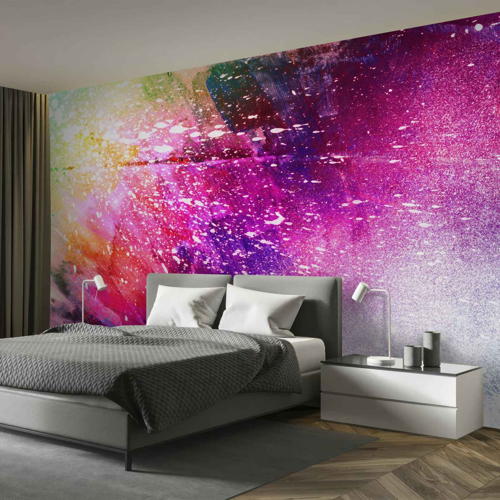 Fotobehang achtergrond met rijke en levendige kleuren