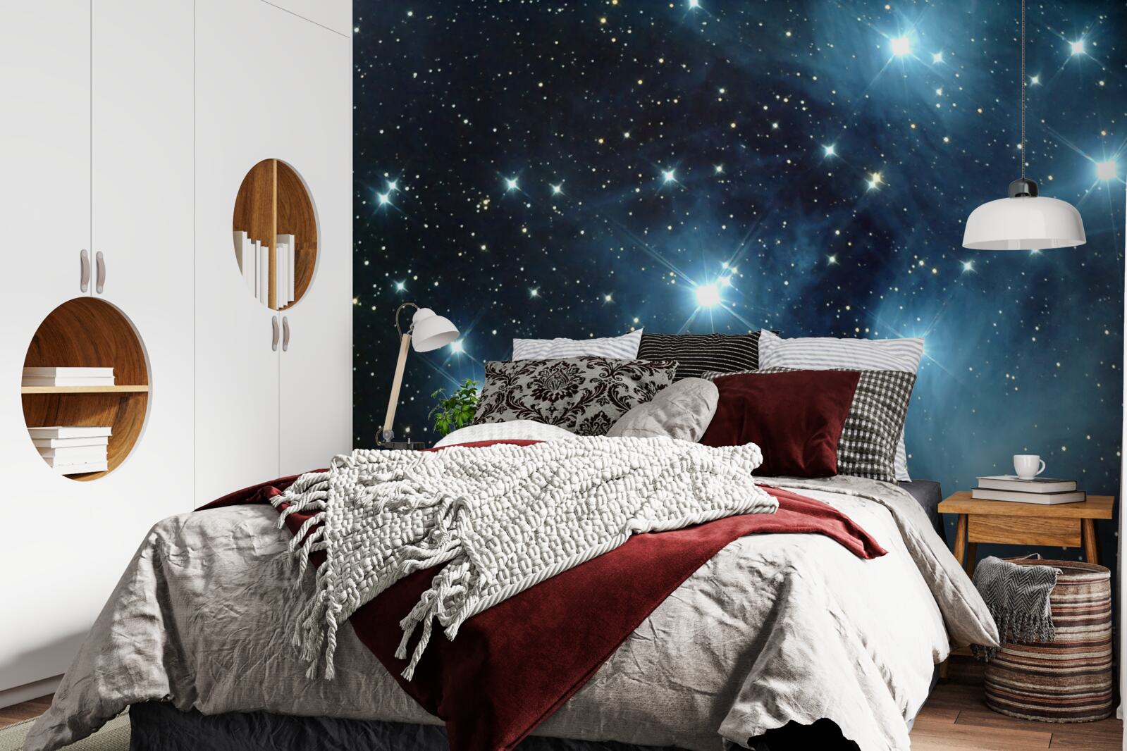Fotobehang een hemel bezaaid met sterren