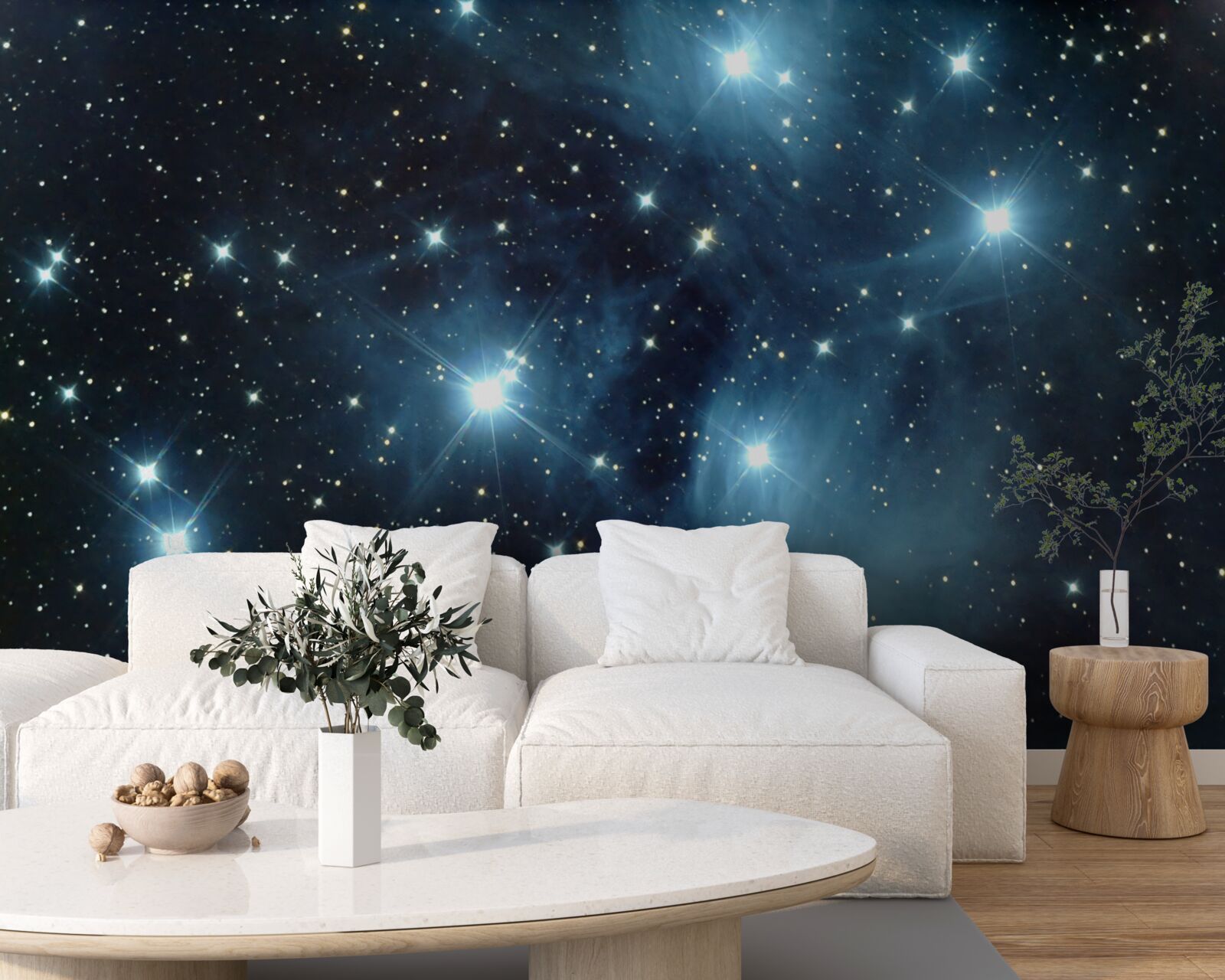 Fotobehang een hemel bezaaid met sterren