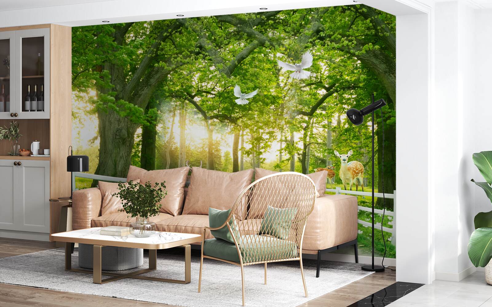 Fotobehang een pad voor romantische wandelingen