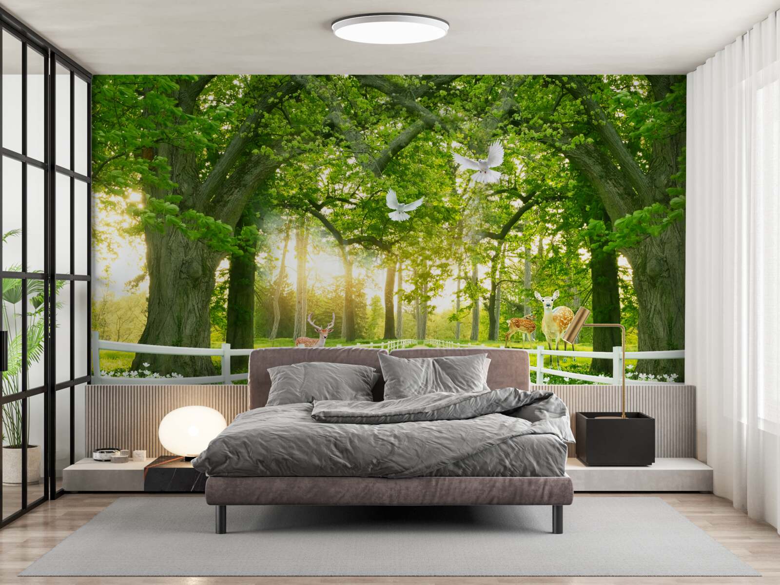 Fotobehang een pad voor romantische wandelingen