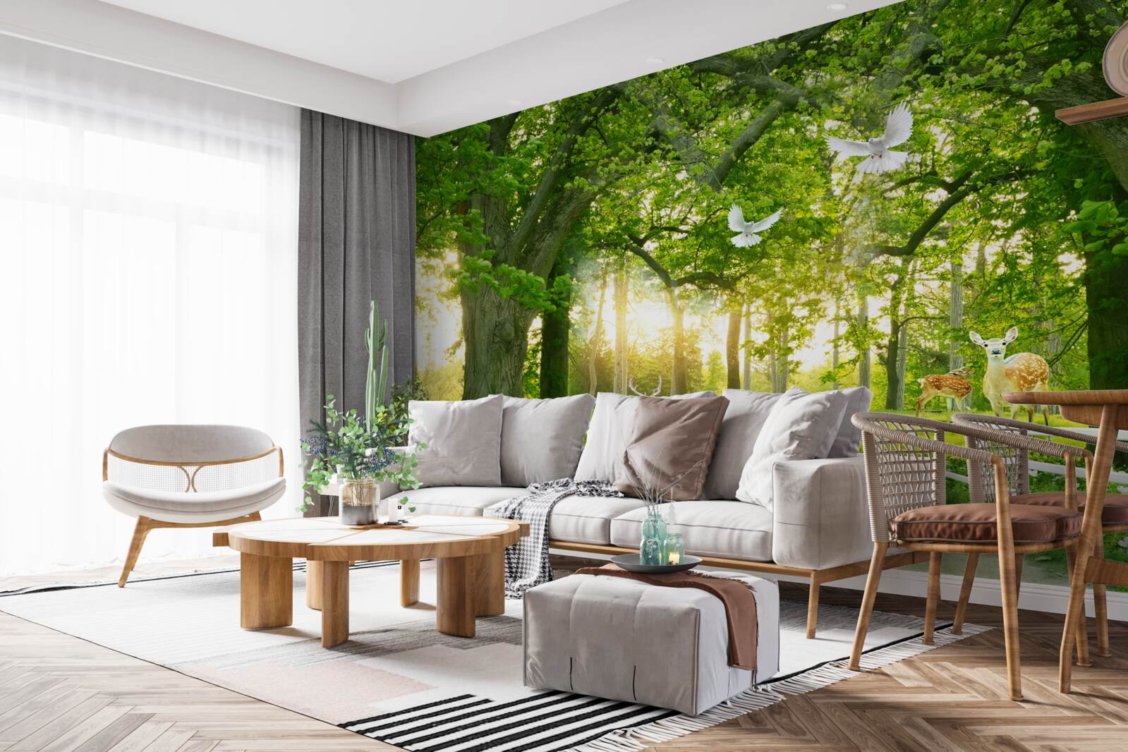 Fotobehang een pad voor romantische wandelingen