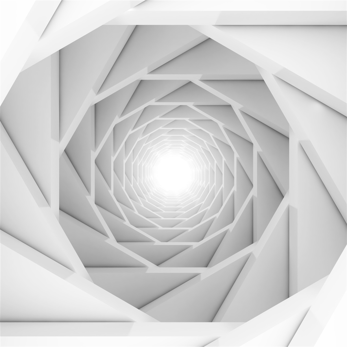 Fotobehang duidelijke kronkelige doorgang