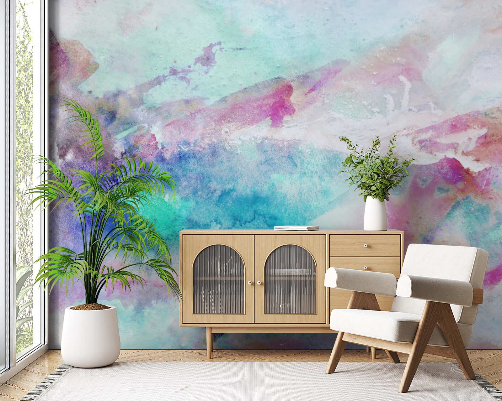 Fotobehang achtergrond van wazige tonen