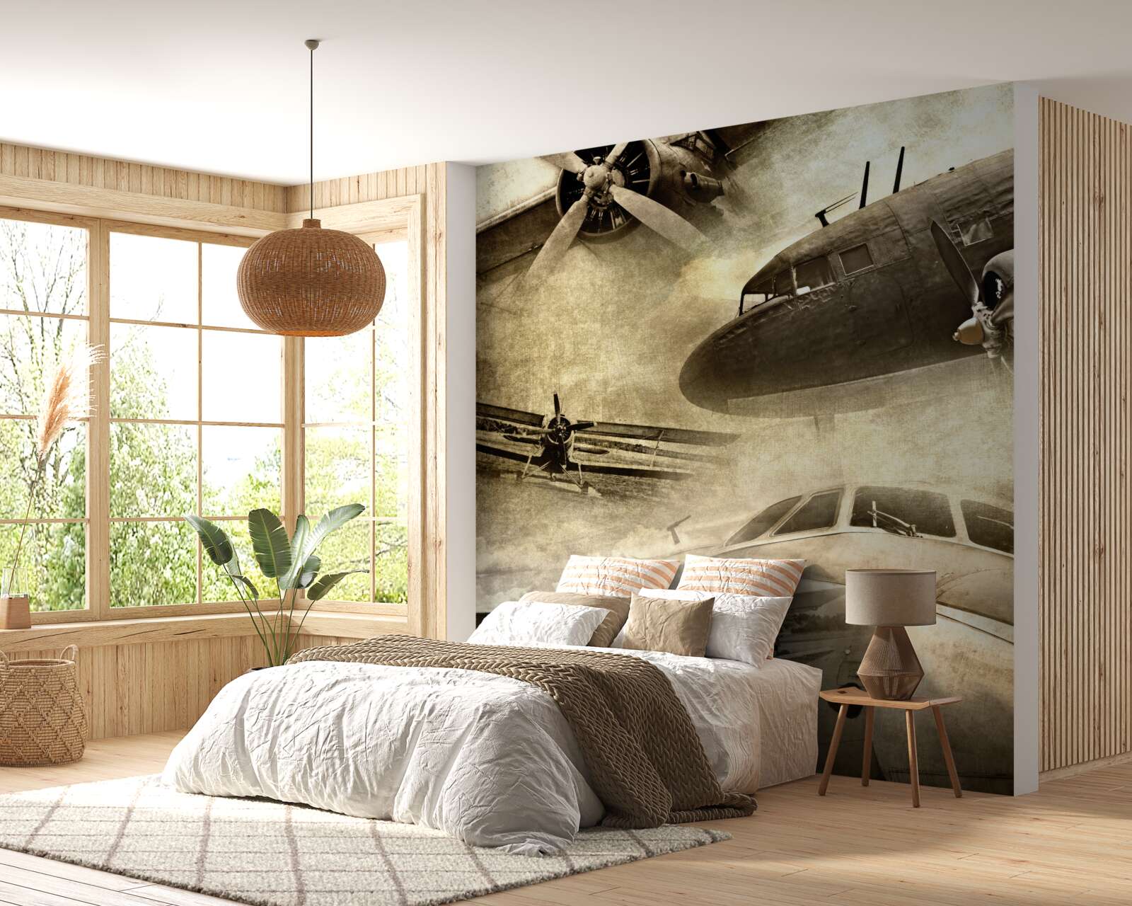 Fotobehang afgebeelde vliegtuigen