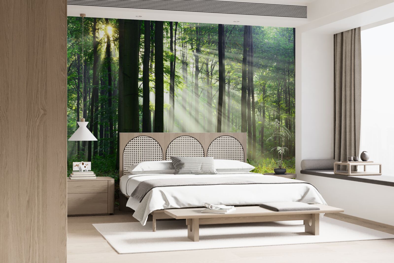 Fotobehang poranny las