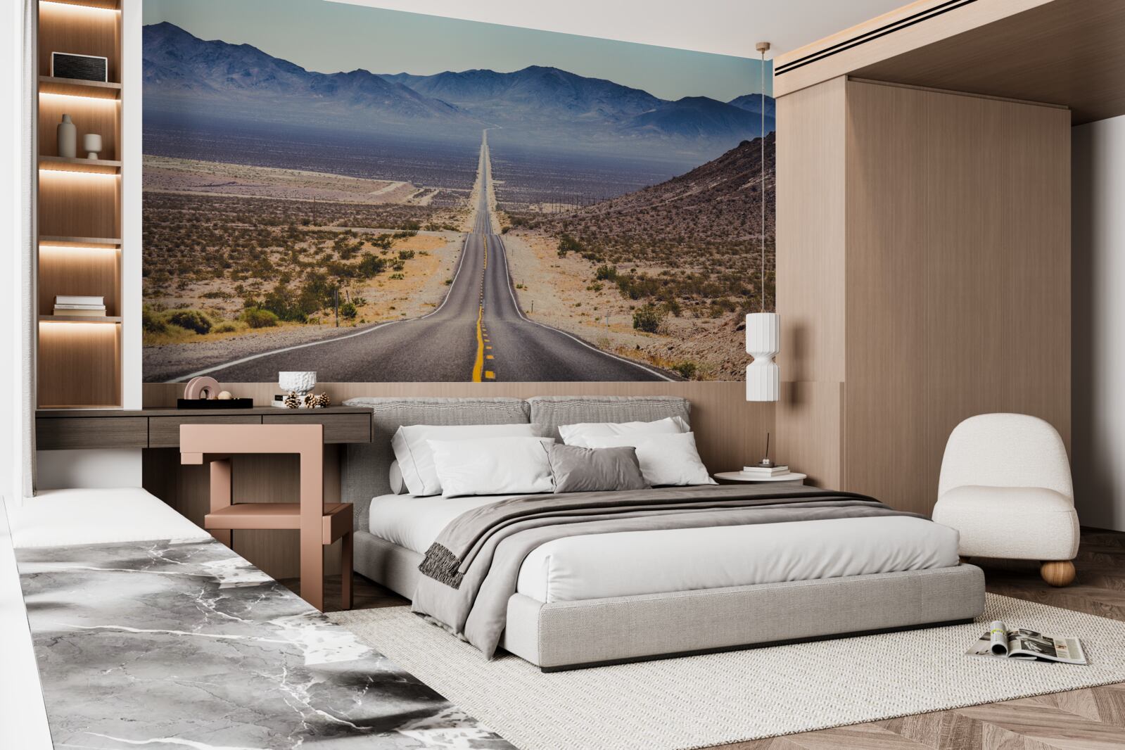 Fotobehang de weg naar de eeuwigheid