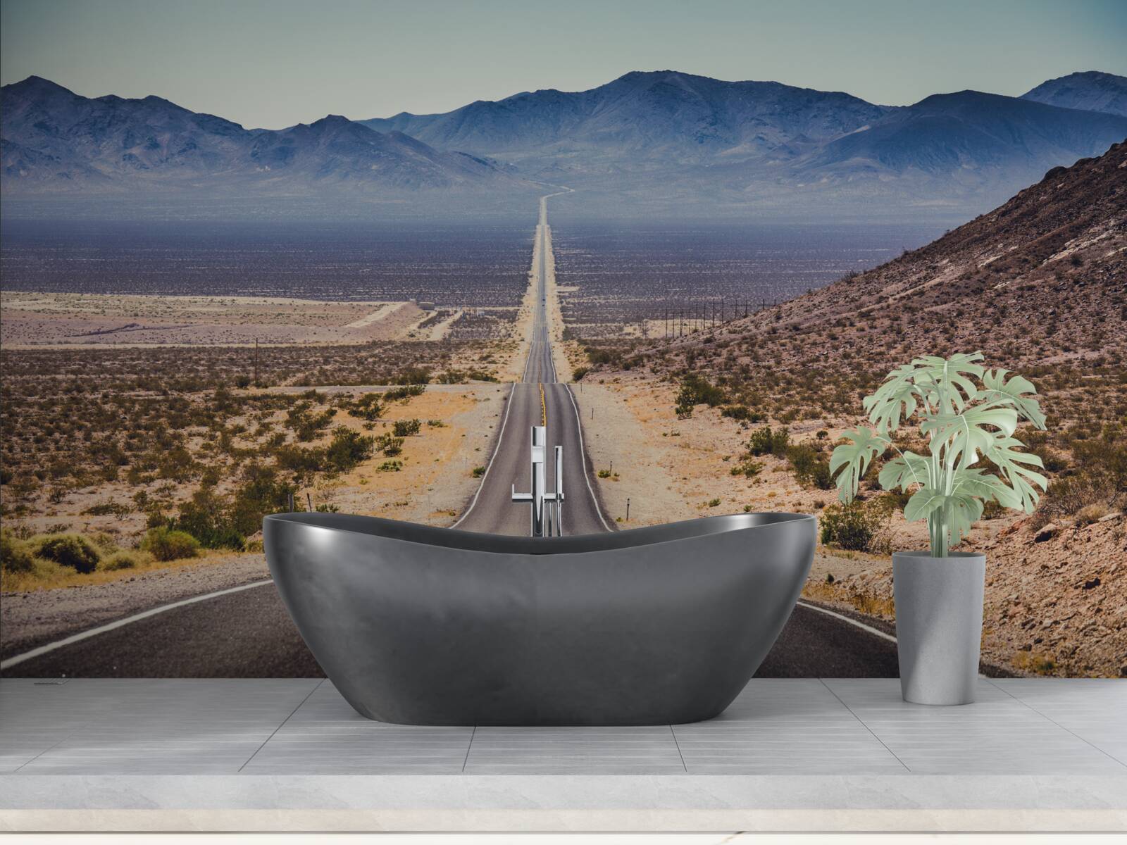 Fotobehang de weg naar de eeuwigheid