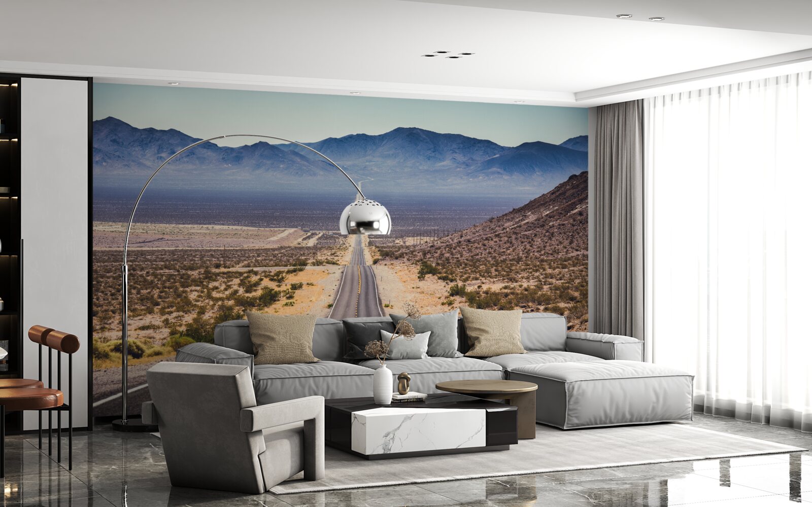 Fotobehang de weg naar de eeuwigheid