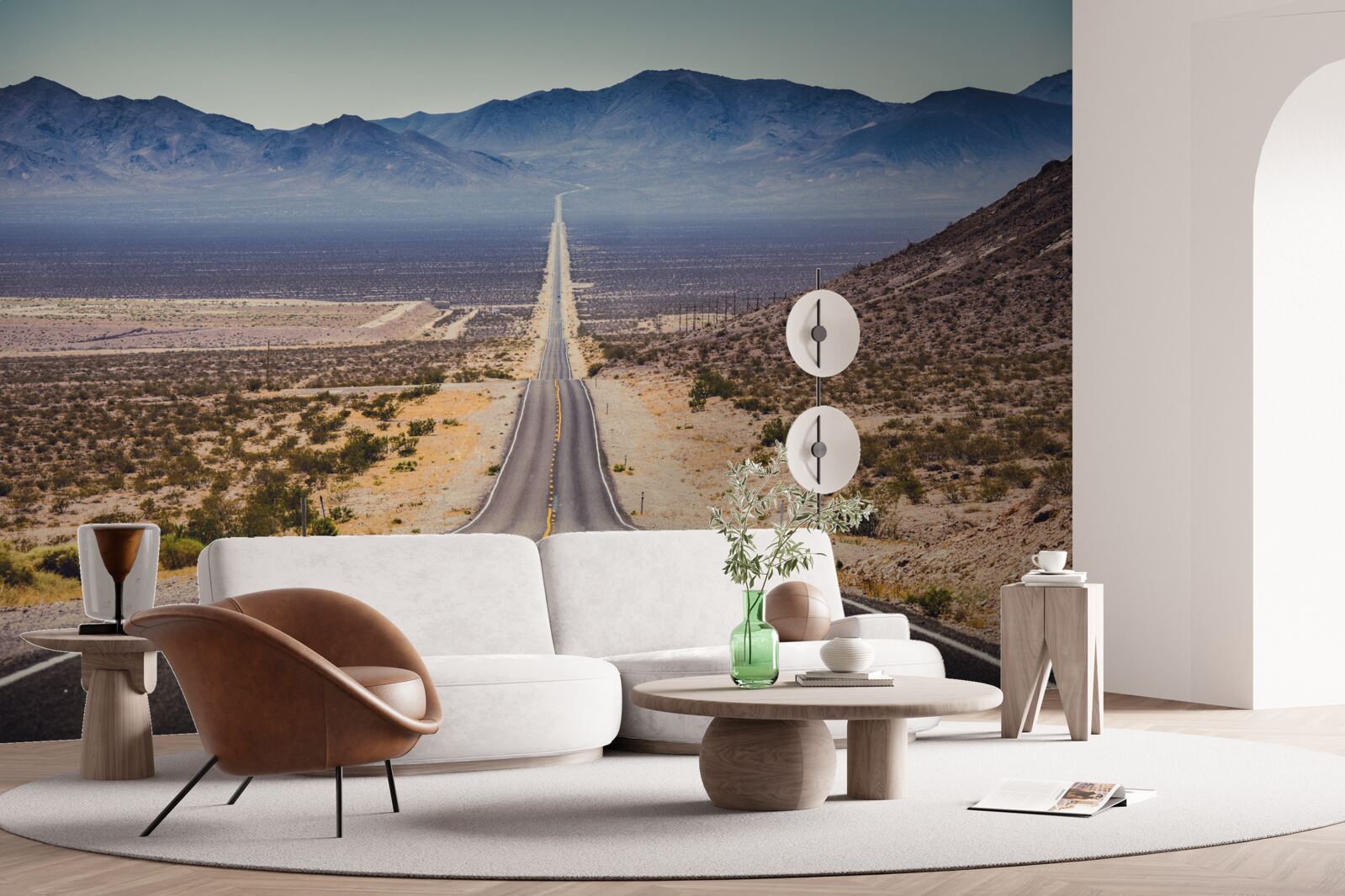 Fotobehang de weg naar de eeuwigheid