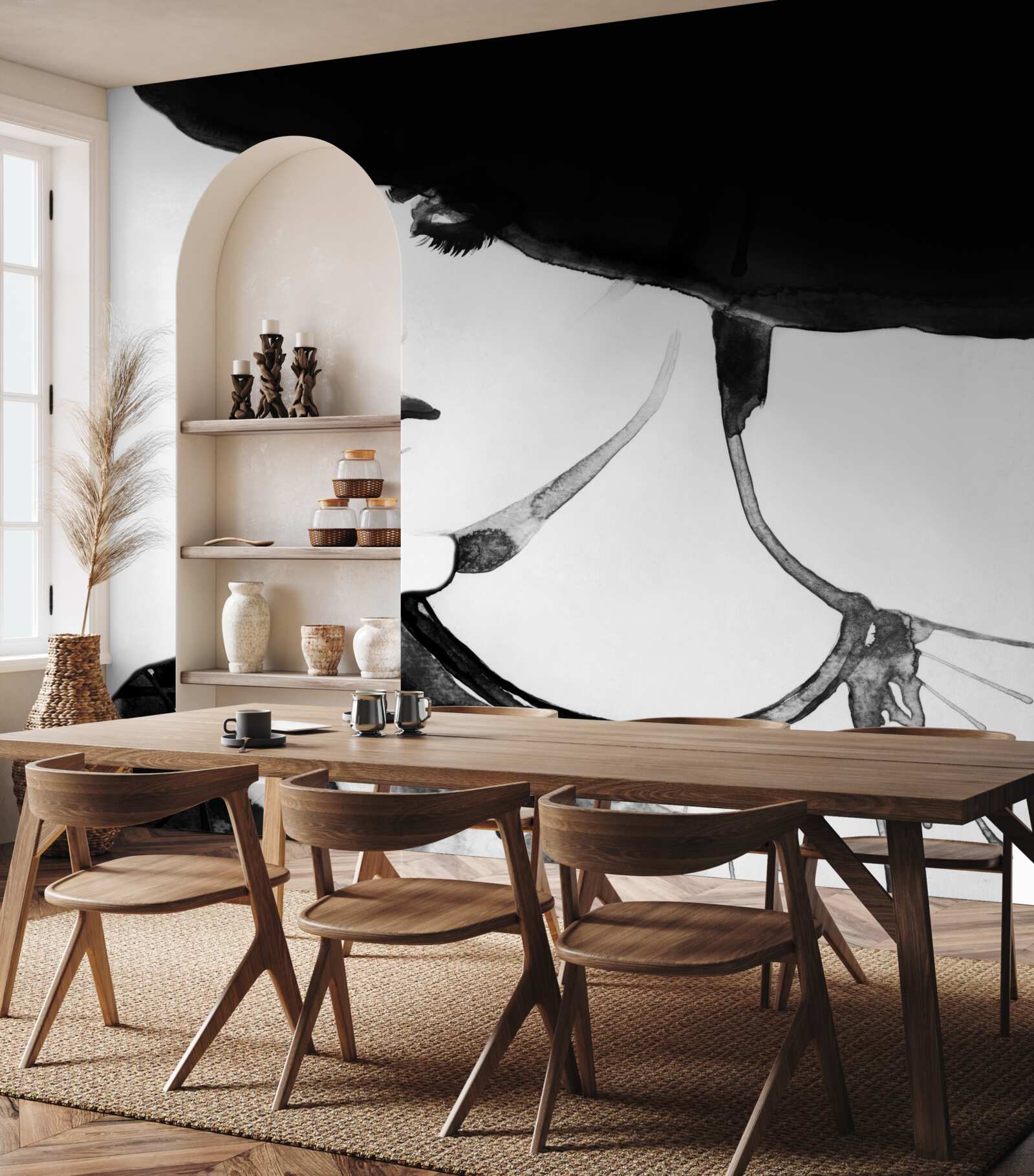 Fotobehang meisje met hoed op foto