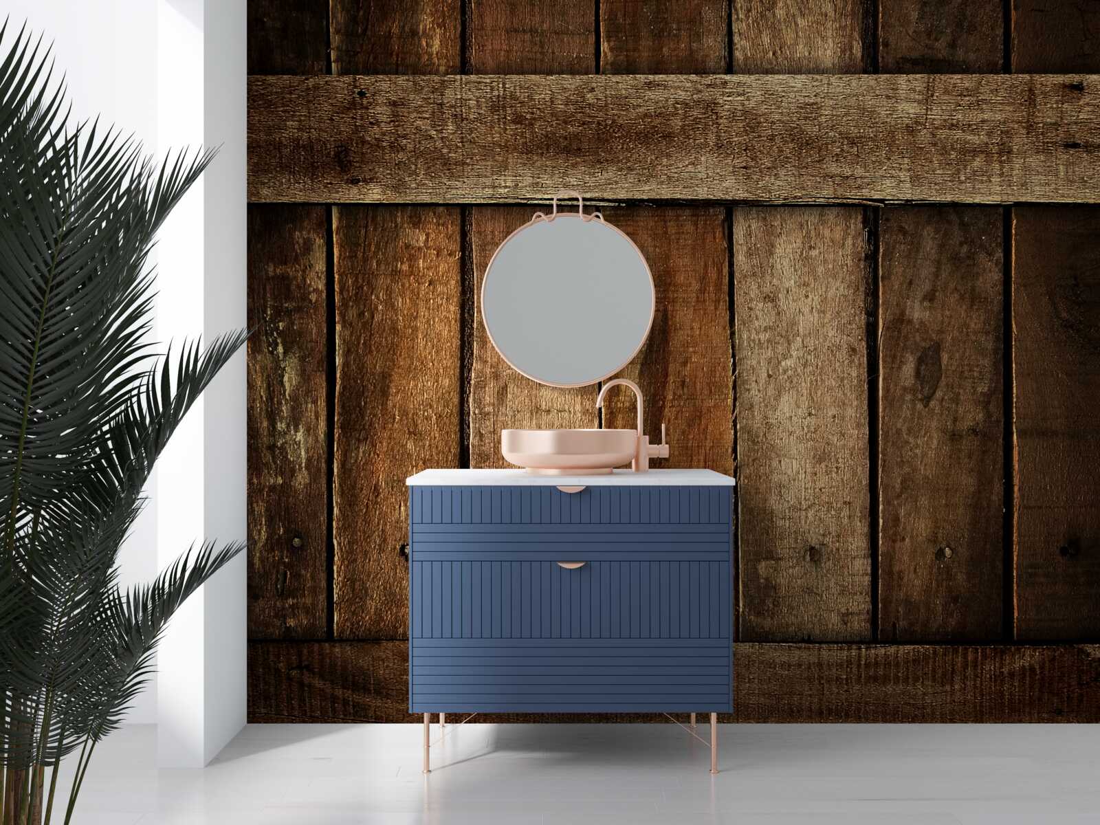 Fotobehang houten schuttingplanken