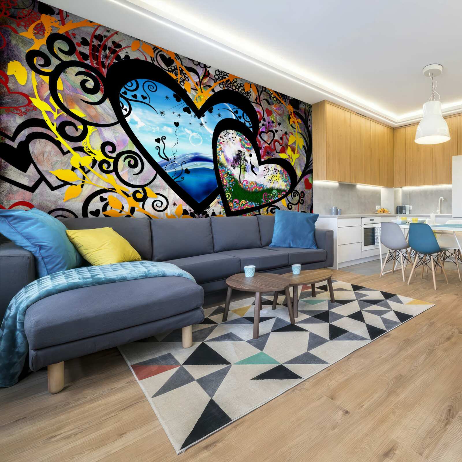 Fotobehang twee donkere zielen