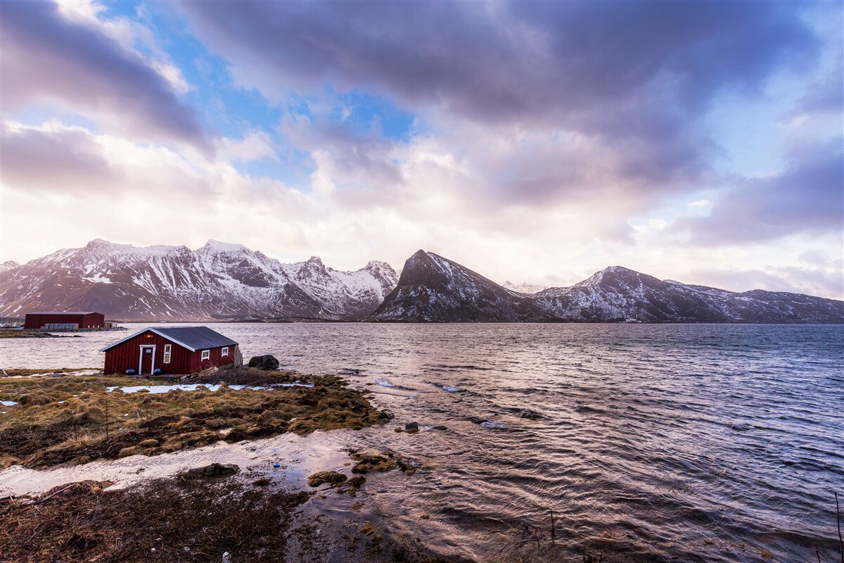 Fotobehang lucht wolken en water