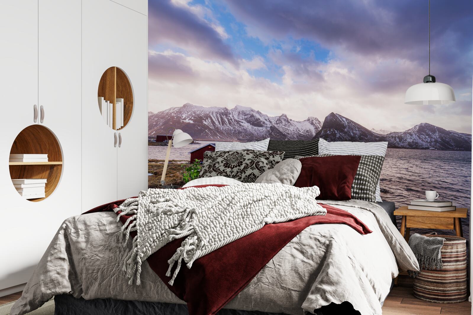 Fotobehang lucht wolken en water