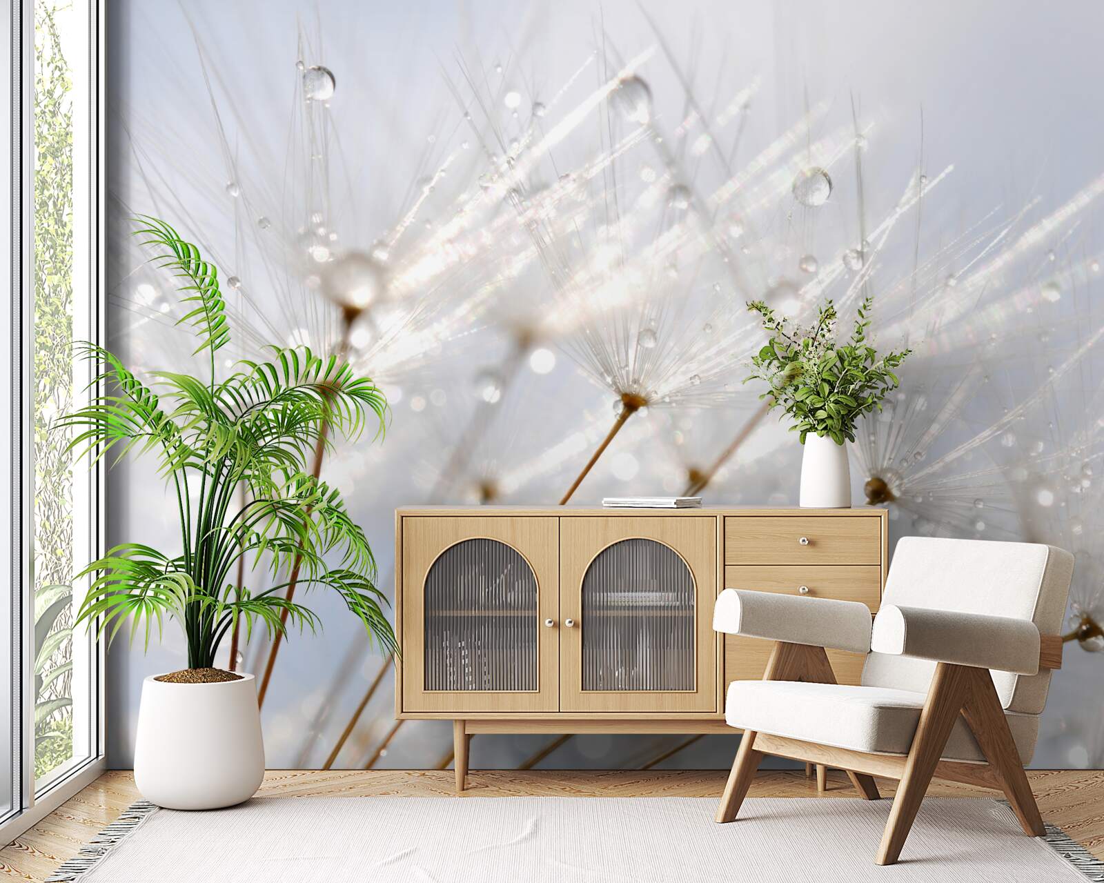 Fotobehang close-up foto van de plant