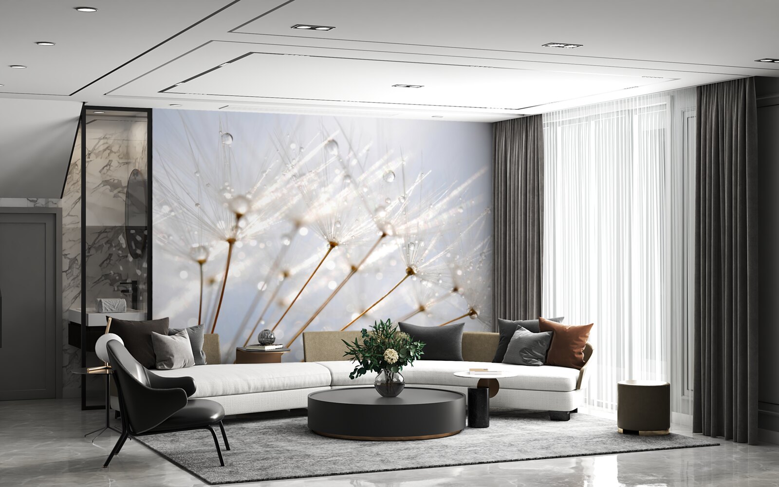 Fotobehang close-up foto van de plant