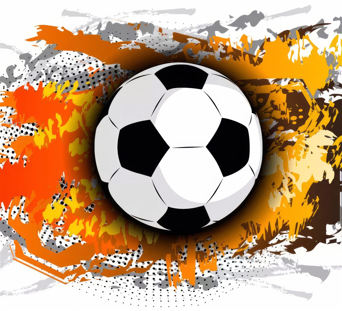 Fotobehang grote voetbal