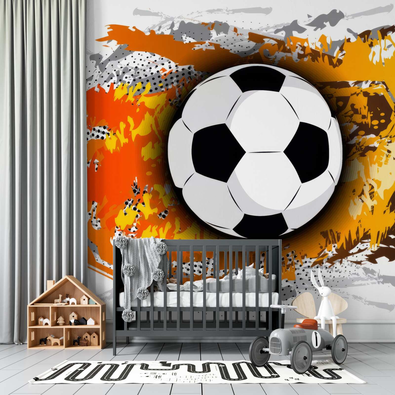 Fotobehang grote voetbal