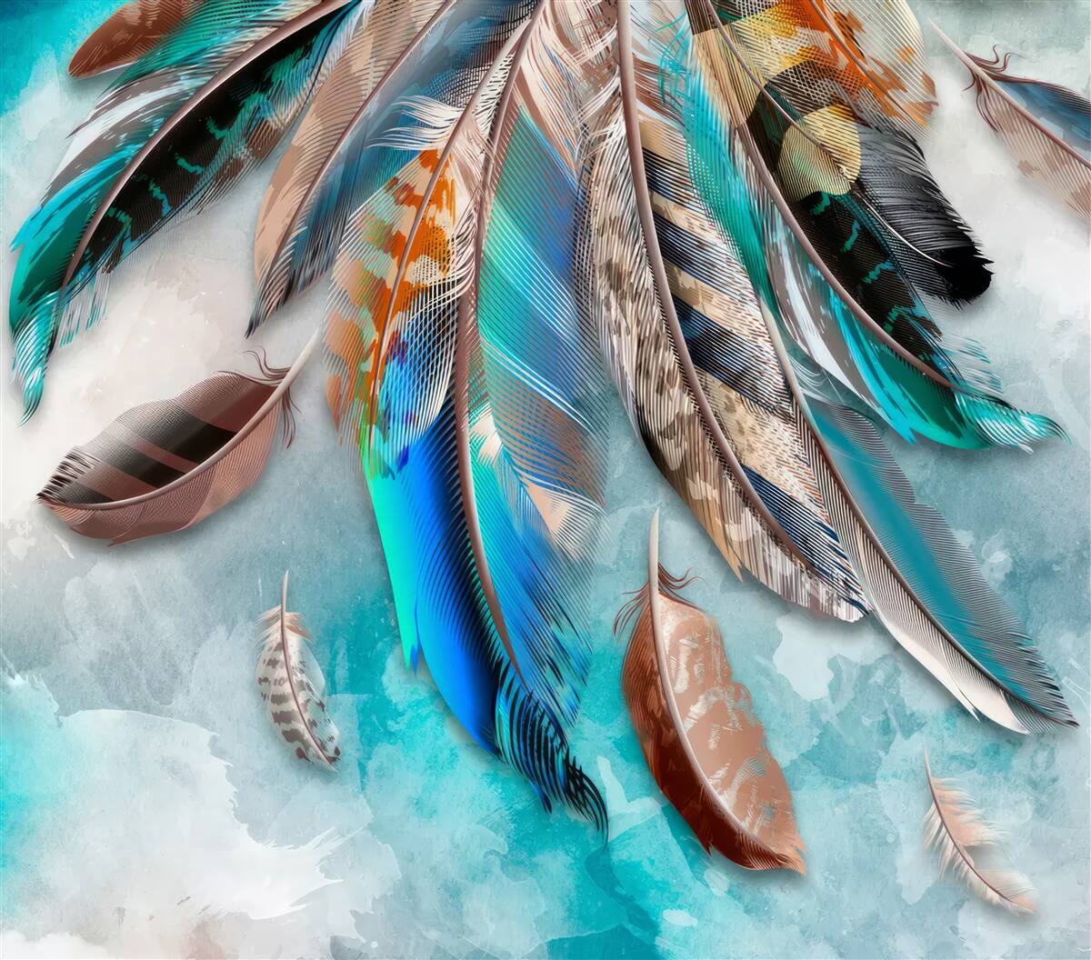 Fotobehang diverse en diverse pennen