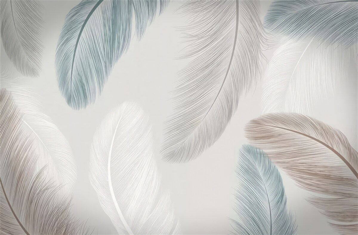 Fotobehang verschillende lichtgewicht pennen