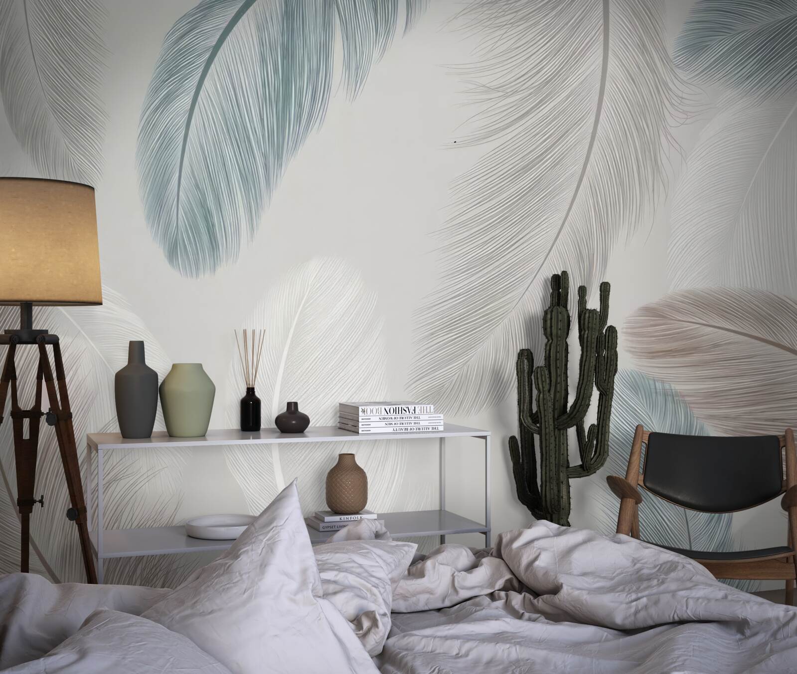 Fotobehang verschillende lichtgewicht pennen