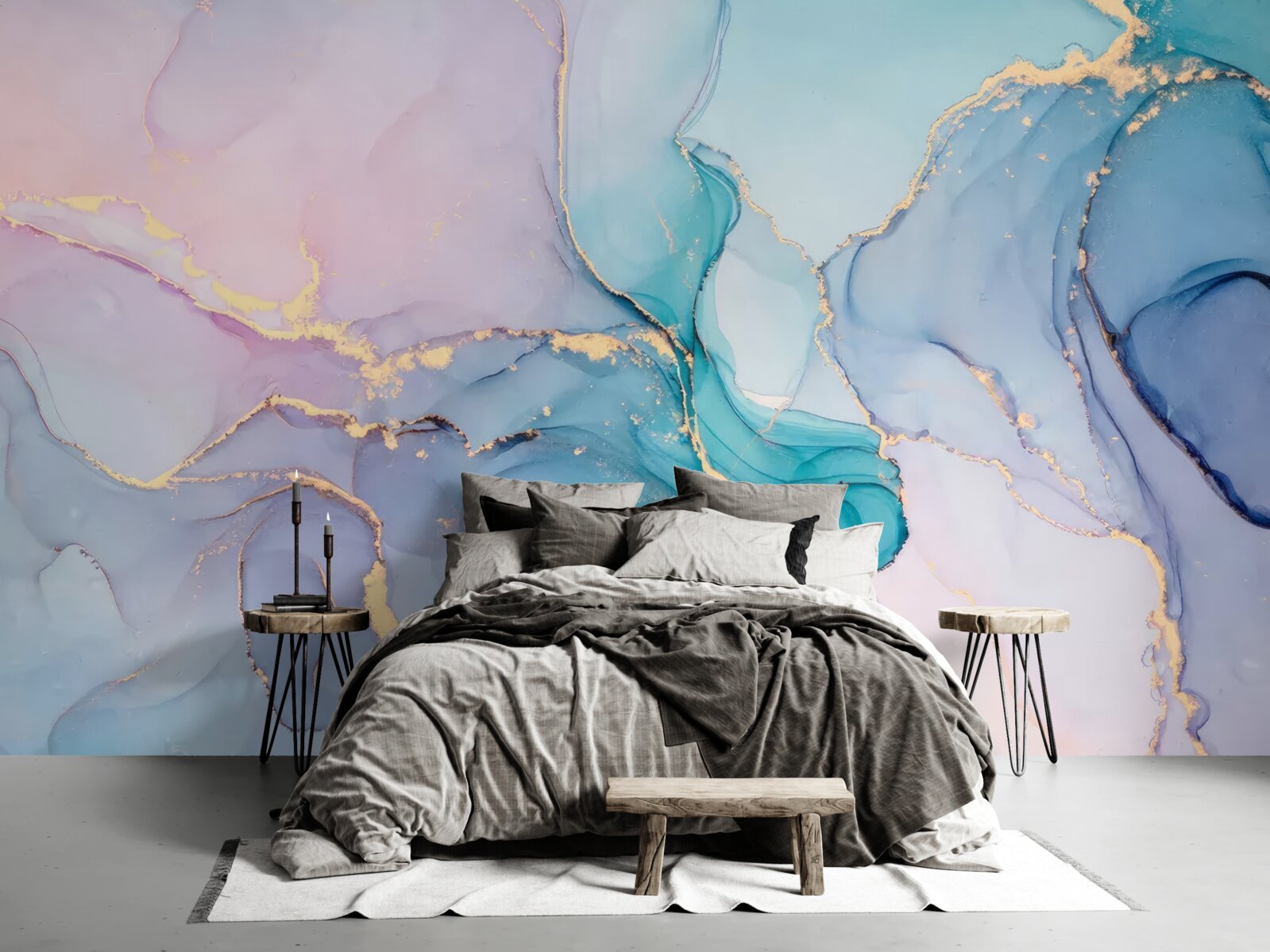 Fotobehang marmeren achtergrond in pastelkleuren