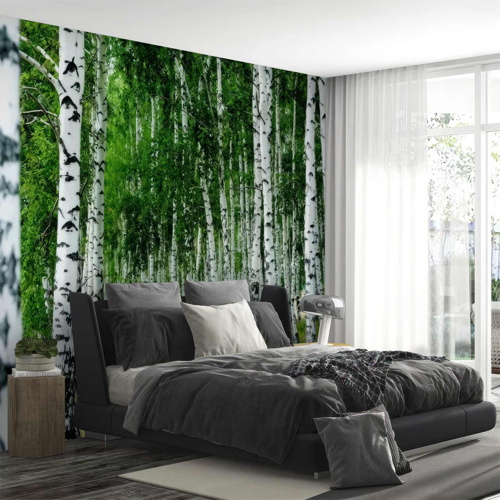 Fotobehang berkenbos