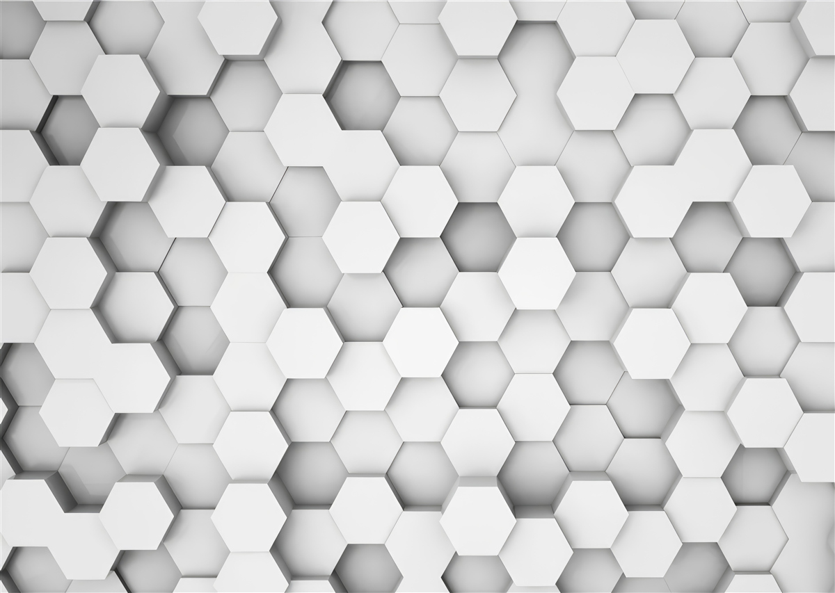 Fotobehang achtergrond van lichte zeshoeken