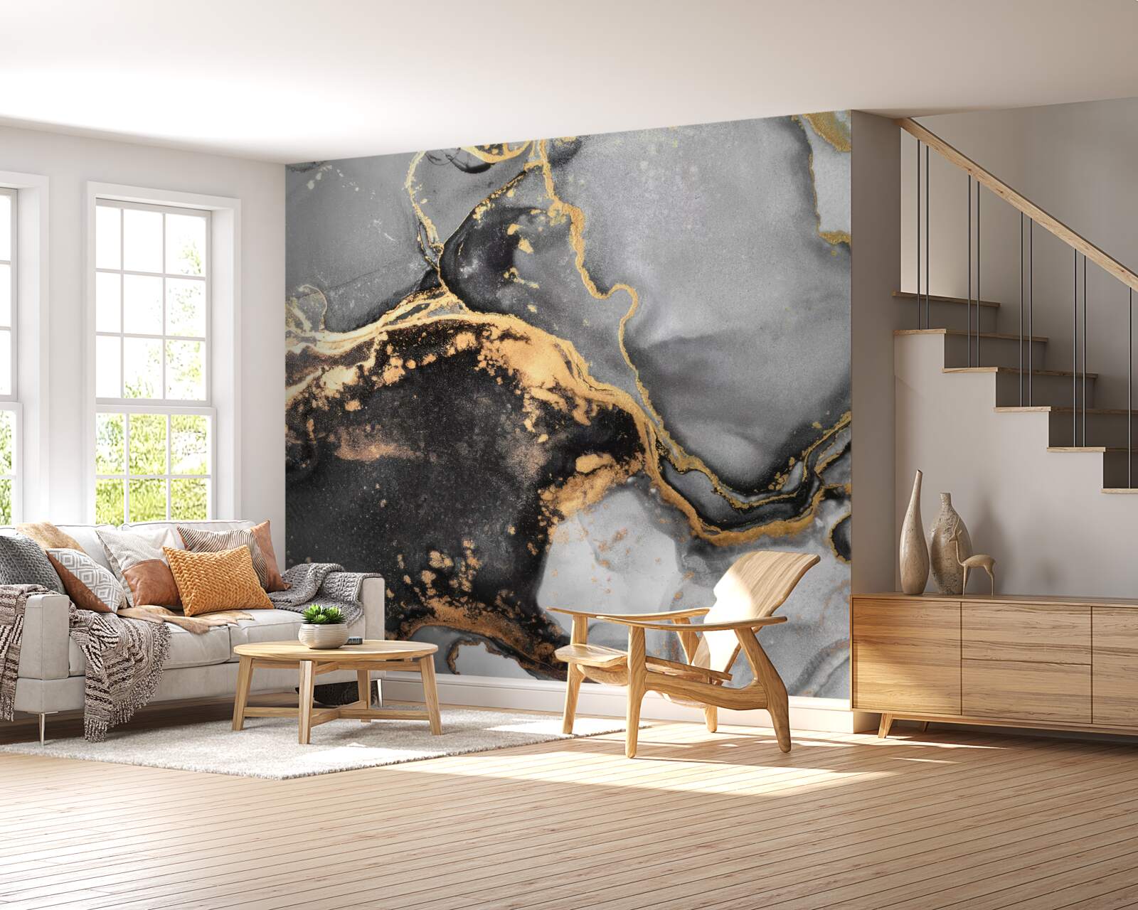 Fotobehang donkere marmeren achtergrond