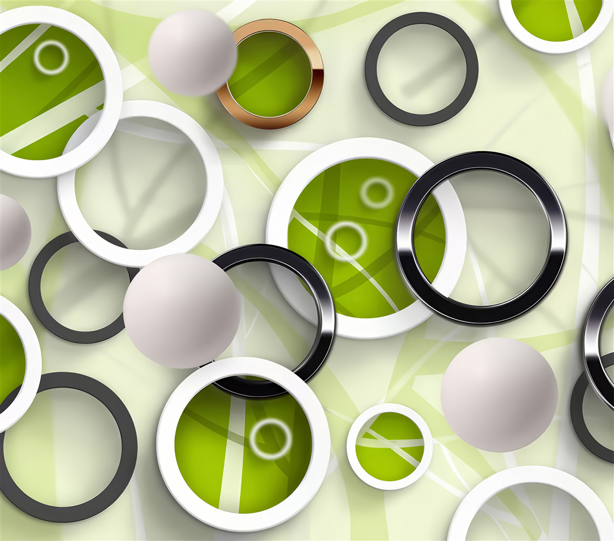 Fotobehang wielen in verschillende kleuren en maten